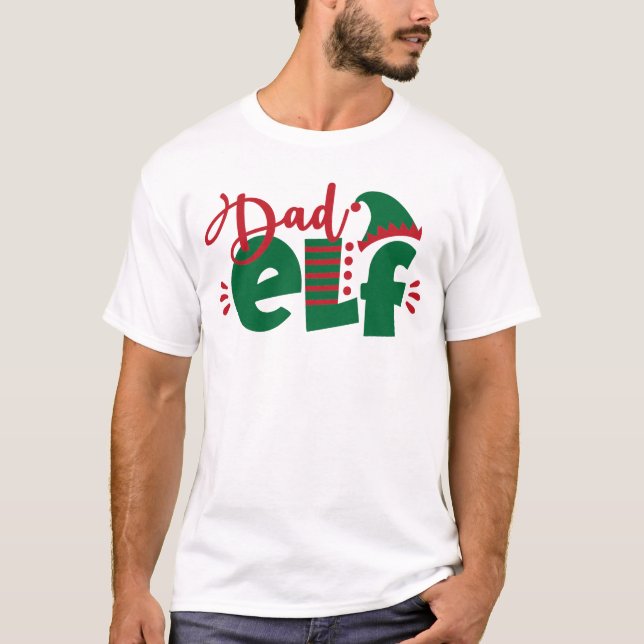 Christmas Dad Elf T-Shirt (Front)