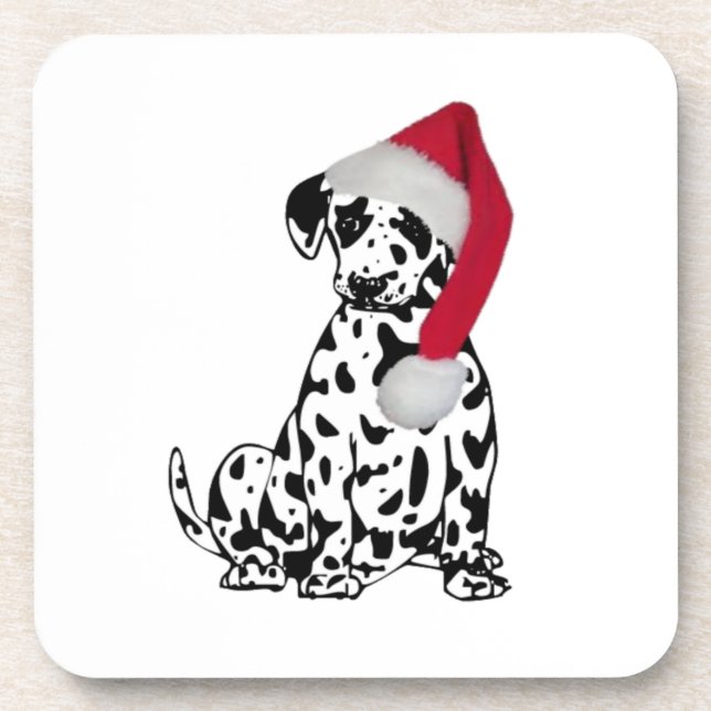 Christmas Dalmatian Coaster (Front)