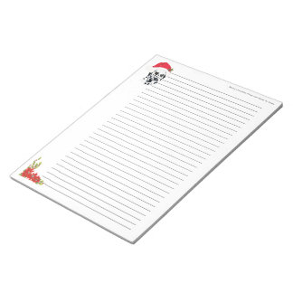 Christmas Dalmatian [lined] Notepad