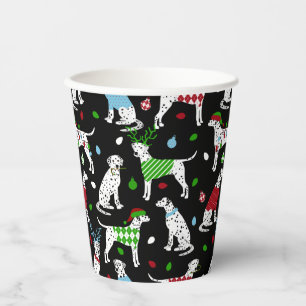 Christmas Dalmatian Paper Cups