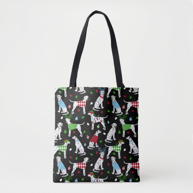 Christmas Dalmatian Tote Bag (Front)