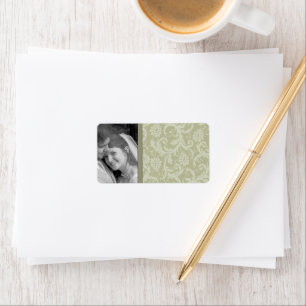 Christmas Damask  Address Labels -