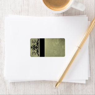 Christmas Damask Address Labels -