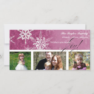 Christmas Damask Snowflake -  Card