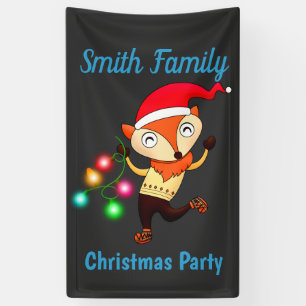 Christmas Dancing Fox Custom Banner