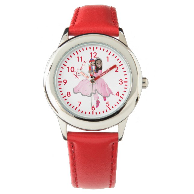 Christmas Dark Haired Ballerina Clara Watch (Front)