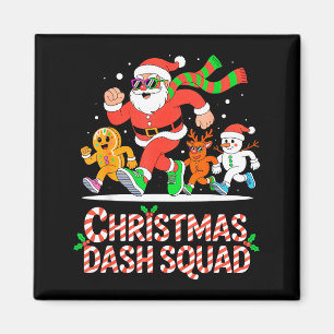 Christmas Dash Squad Running Runner Marathon Team Magnet