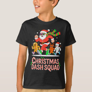 Christmas Dash Squad Running Runner Marathon Team  T-Shirt