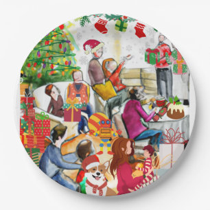 Christmas Day Paper Plate