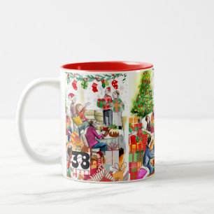 Christmas Day Two-Tone Coffee Mug