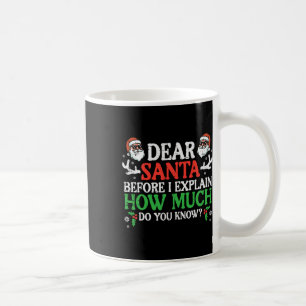 Christmas Dear Santa How Much Do You Know Xmas Wom Coffee Mug