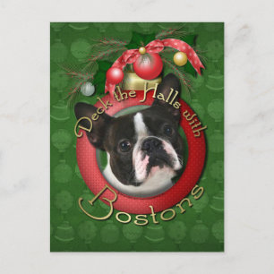 Christmas - Deck the Halls - Bostons Holiday Postcard