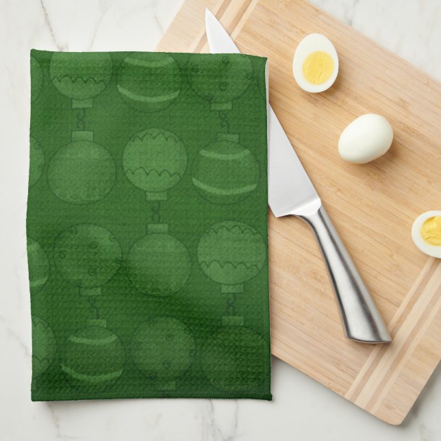 Christmas - Deck the Halls - Cavaliers - Kitchen Towel (Quarter Fold)