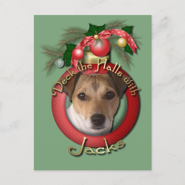 Christmas - Deck the Halls - Jacks Holiday Postcard (Front)