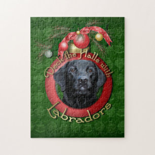 Christmas - Deck the Halls - Labradors - Gauge Jigsaw Puzzle