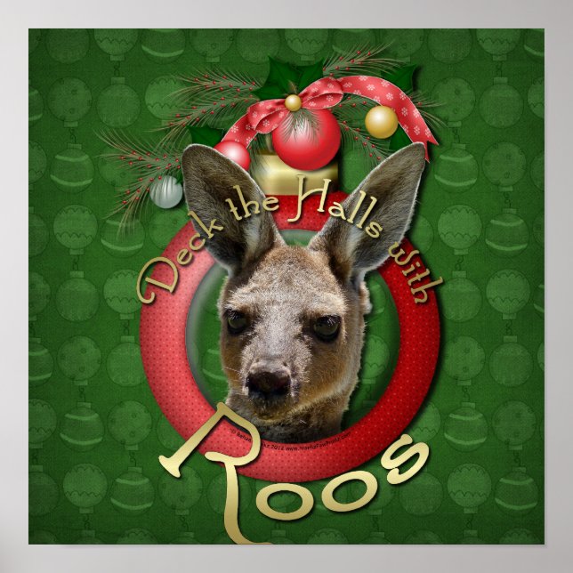 Christmas - Deck the Halls - Roos Poster (Front)