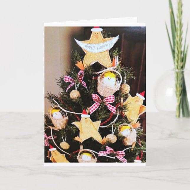 CHRISTMAS DECOR AND CHRISTMAS GREETINGS ALL IN ONE CARD (Front)