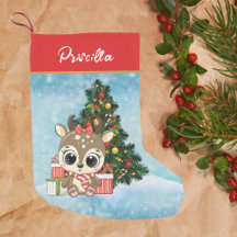Christmas Decor Cute Reindeer Classic