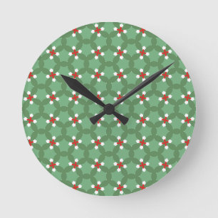 Christmas decor pillow round clock