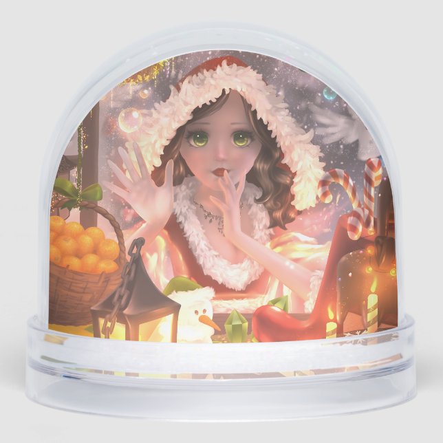 Christmas Decor Snow Globe with Magic Girl (Avant)