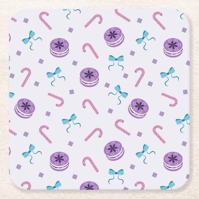 Christmas Decor Square Paper Coaster (Front)