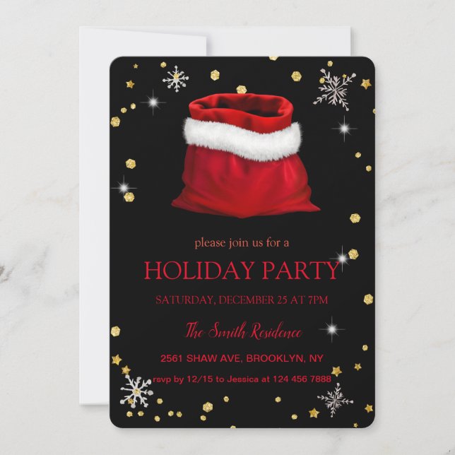 Christmas decoration , Christmas  Invitation (Front)