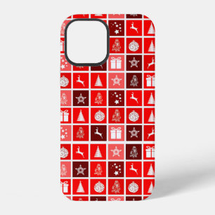 Christmas Decoration Holiday Red Pattern iPhone 12 Case
