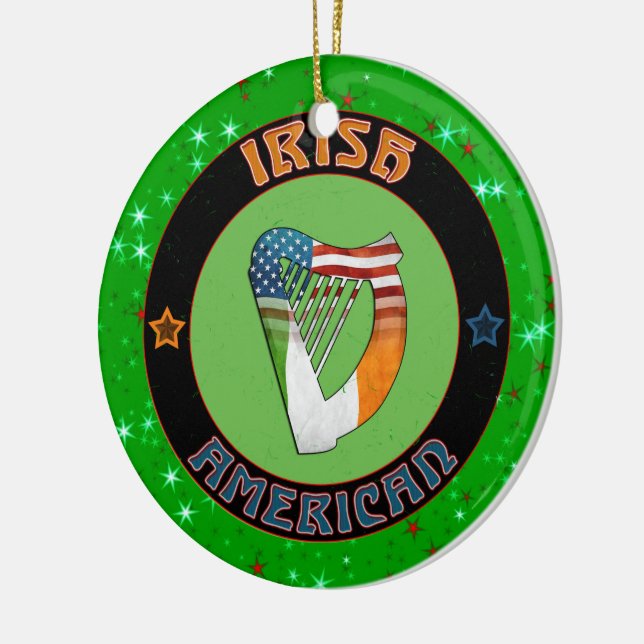 Christmas Decoration Irish American Harp Design (Left)
