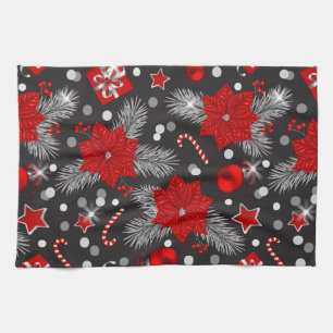 Christmas decoration pattern design kitchen towel