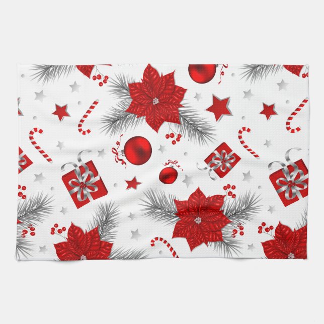 Christmas decoration pattern kitchen towel (Horizontal)