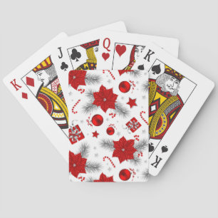 Christmas decoration pattern playing cards
