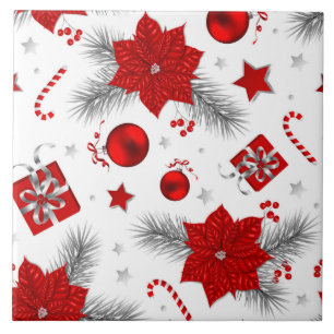 Christmas decoration pattern tile