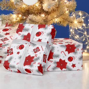 Christmas decoration pattern wrapping paper