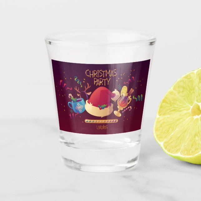 Christmas decoration  shot glass (Front)