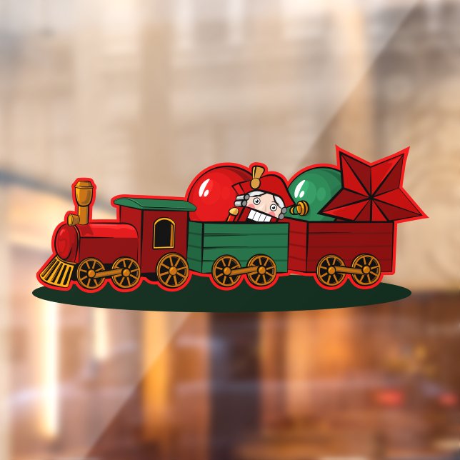 Christmas Decoration Toy Train Set Xmas Decor Window Cling (Sheet 2)