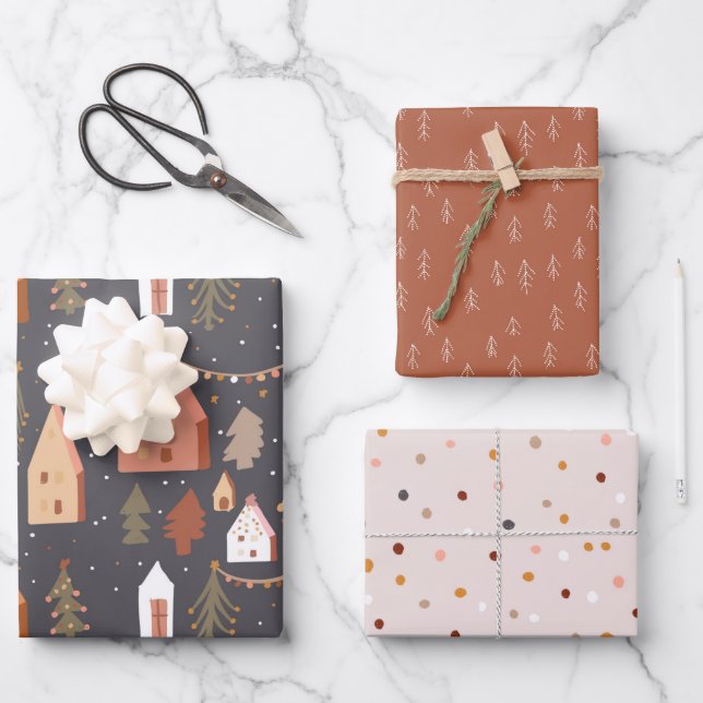 Christmas Decoration Wrapping Paper (Front)