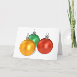 Christmas Decorations Card
