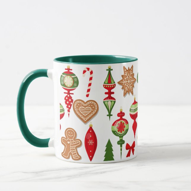 Christmas Decorations Gingerbread Cookies Candy Mug (Left)