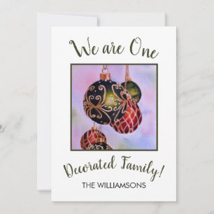 Christmas Decorations Holiday Card