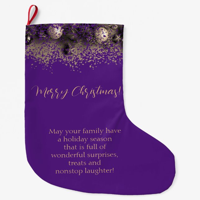 Christmas decorations in points large christmas stocking (Front)