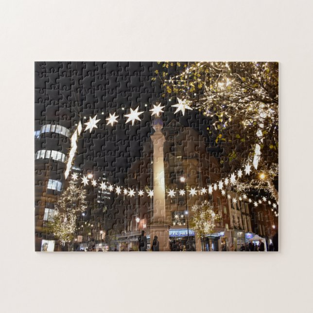 Christmas Decorations, Seven Dials, London UK Jigsaw Puzzle (Horizontal)