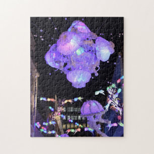 Christmas Decorations, SoHo, London UK Jigsaw Puzzle