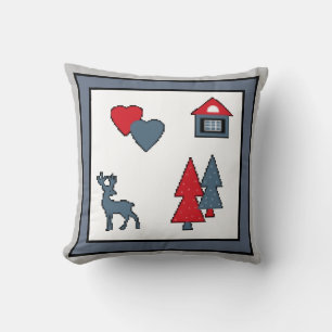 Christmas decorations throw pillow