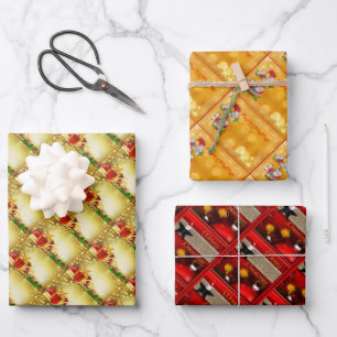 Christmas Decorations Wrapping Paper Sheet
