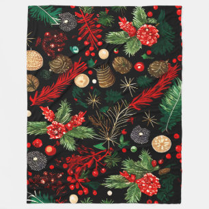 Christmas Decorative Fleece Blanket, Large Blanket