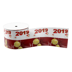 Christmas Decorative Ribbon, 2019 Grosgrain Ribbon