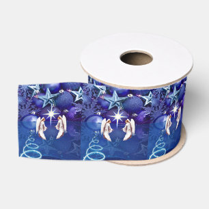 Christmas Decorative Ribbon, Christmas Angel Grosgrain Ribbon