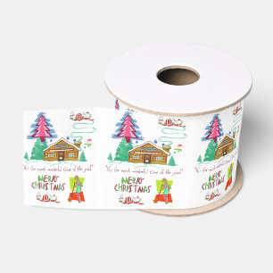 Christmas Decorative Ribbon, Cleaning Lady Grosgrain Ribbon