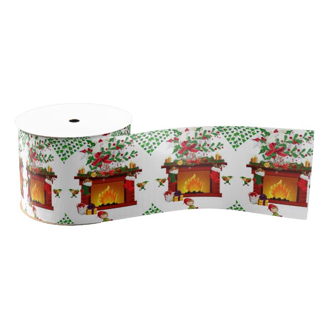 Christmas Decorative Ribbon Grosgrain Ribbon (Spool)