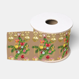 Christmas Decorative Ribbon Grosgrain Ribbon